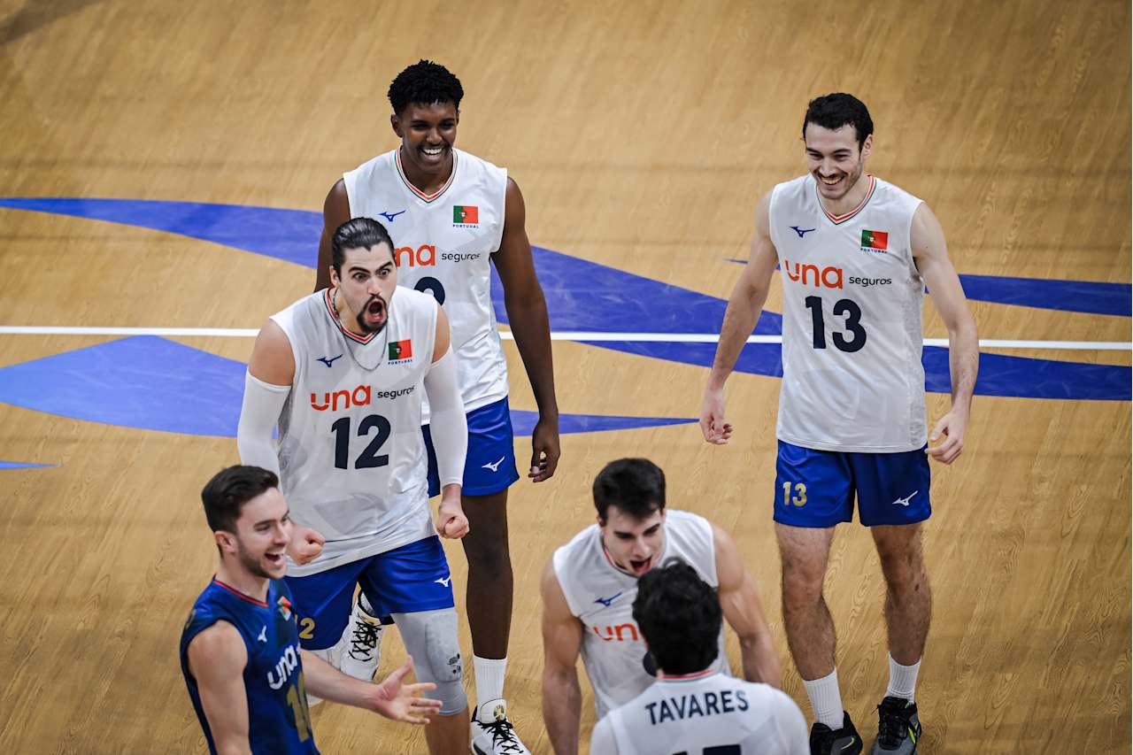 球之外, 葡萄牙男排, 而遭遇失利